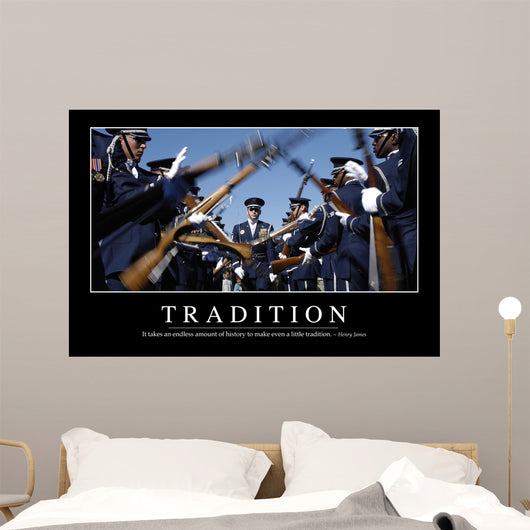 Tradition Inspirational Quote and Wall Decal