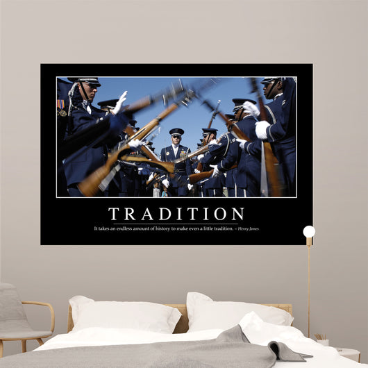 Tradition Inspirational Quote and Wall Decal