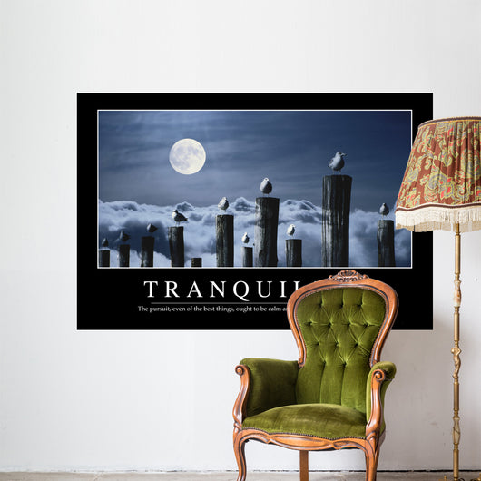Tranquility Inspirational Quote and Wall Decal