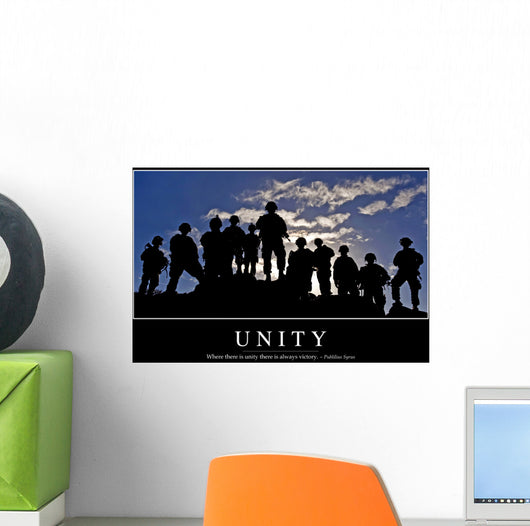 Unity Inspirational Quote and Wall Decal Design 1