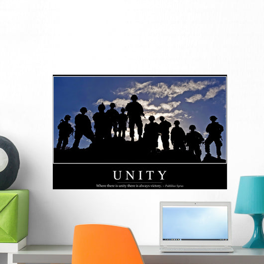 Unity Inspirational Quote and Wall Decal Design 1