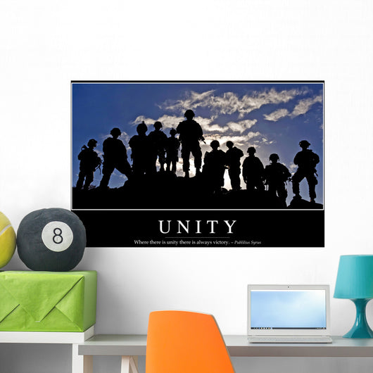 Unity Inspirational Quote and Wall Decal Design 1