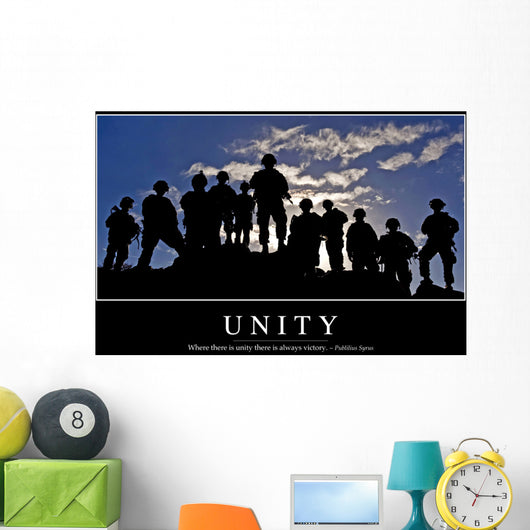 Unity Inspirational Quote and Wall Decal Design 1