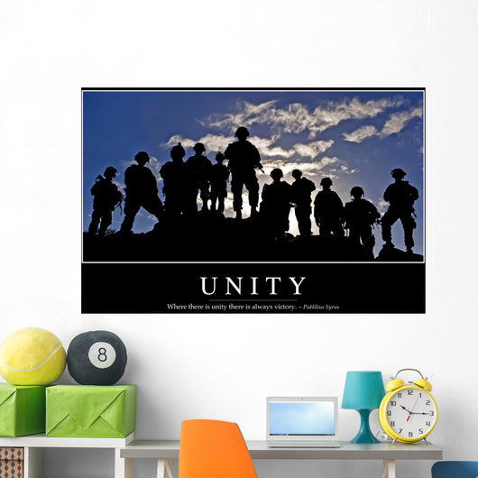Unity Inspirational Quote and Wall Decal Design 1