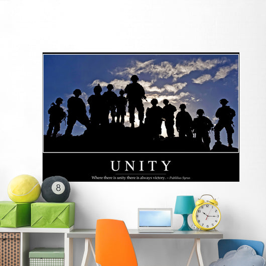 Unity Inspirational Quote and Wall Decal Design 1