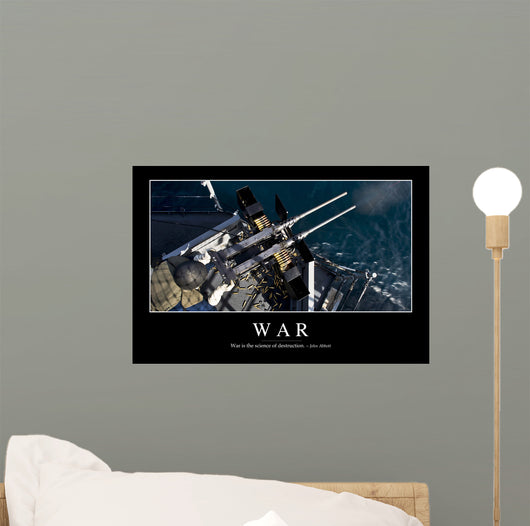 War Inspirational Quote and Wall Decal Design 1