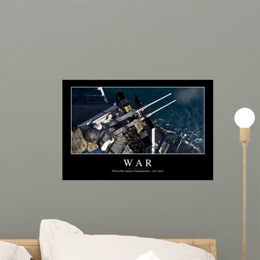 War Inspirational Quote and Wall Decal Design 1