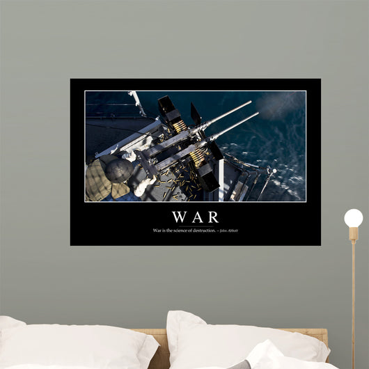 War Inspirational Quote and Wall Decal Design 1