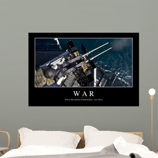 War Inspirational Quote and Wall Decal Design 1