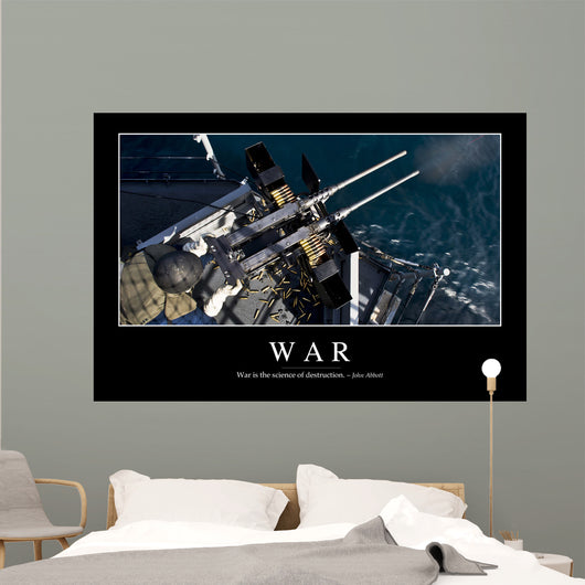 War Inspirational Quote and Wall Decal Design 1