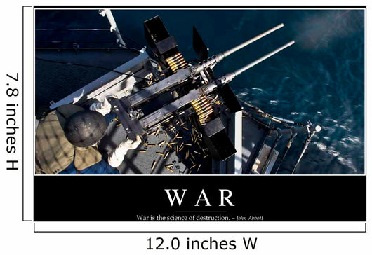 War Inspirational Quote and Wall Decal Design 1
