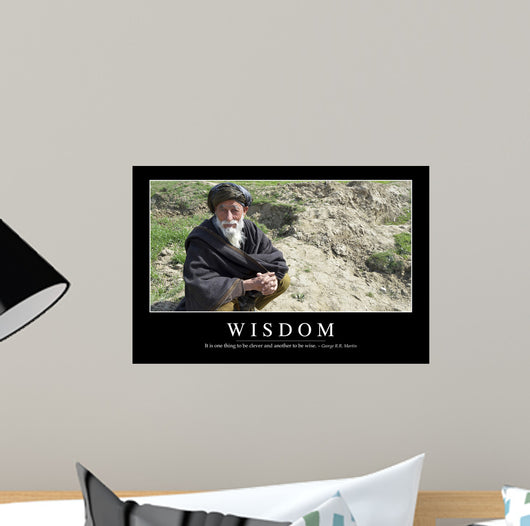 Wisdom Inspirational Quote and Wall Decal Design 2