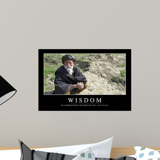 Wisdom Inspirational Quote and Wall Decal Design 2