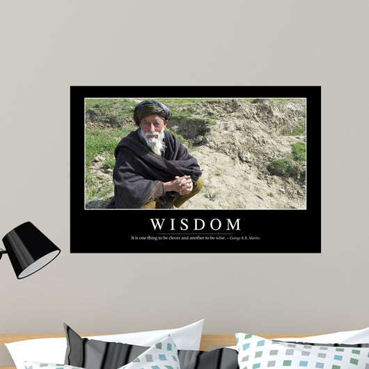Wisdom Inspirational Quote and Wall Decal Design 2