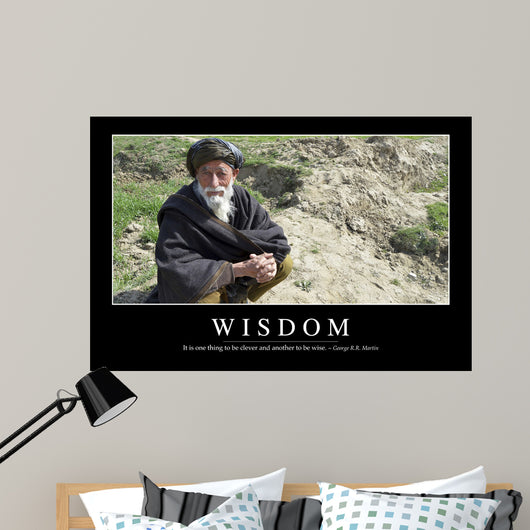 Wisdom Inspirational Quote and Wall Decal Design 2