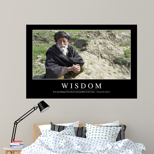 Wisdom Inspirational Quote and Wall Decal Design 2