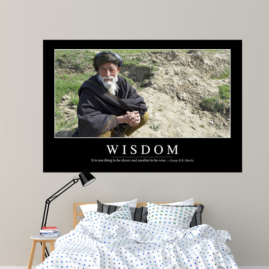 Wisdom Inspirational Quote and Wall Decal Design 2