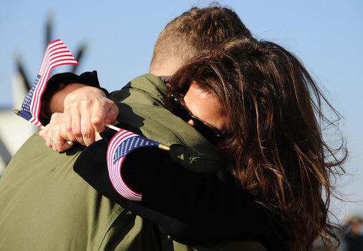 Us Aviator Embraces His Wall Decal