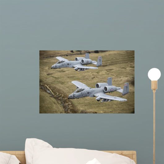 Two A-10 Thunderbolt Ii's Wall Decal
