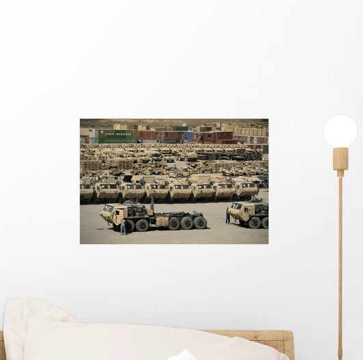 Rows Heavy Vehicles and Wall Decal Design 2