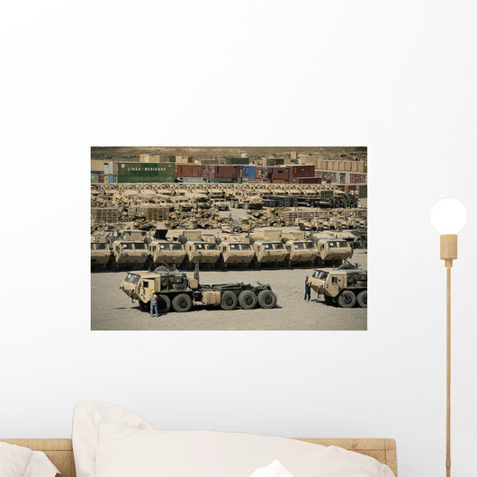 Rows Heavy Vehicles and Wall Decal Design 2