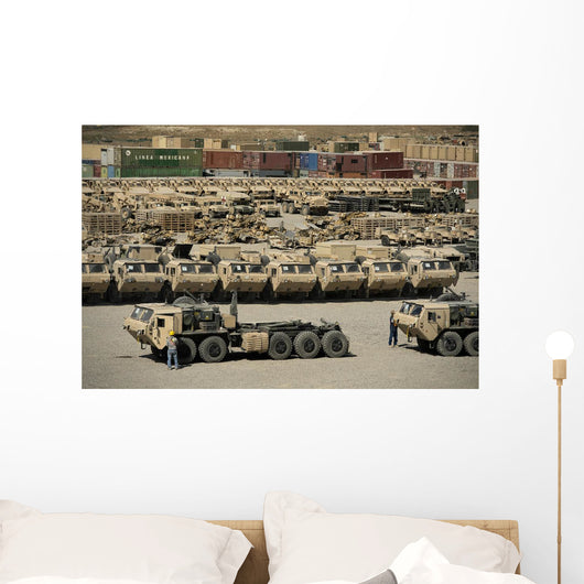 Rows Heavy Vehicles and Wall Decal Design 2