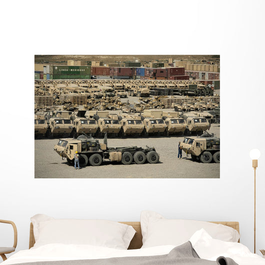 Rows Heavy Vehicles and Wall Decal Design 2
