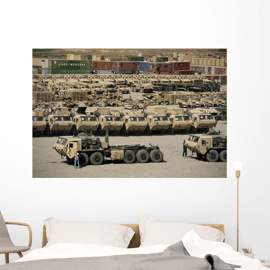 Rows Heavy Vehicles and Wall Decal Design 2