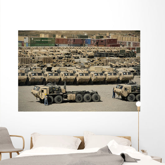 Rows Heavy Vehicles and Wall Decal Design 2