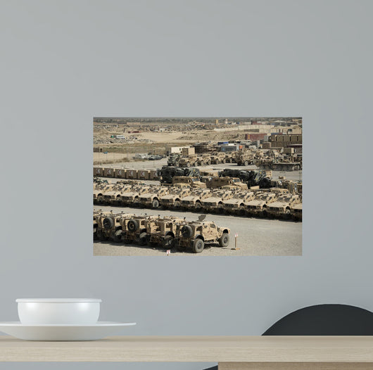 Rows Heavy Vehicles and Wall Decal Design 1