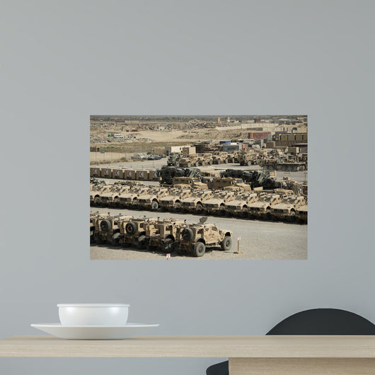 Rows Heavy Vehicles and Wall Decal Design 1