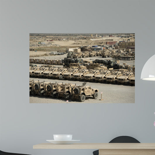 Rows Heavy Vehicles and Wall Decal Design 1