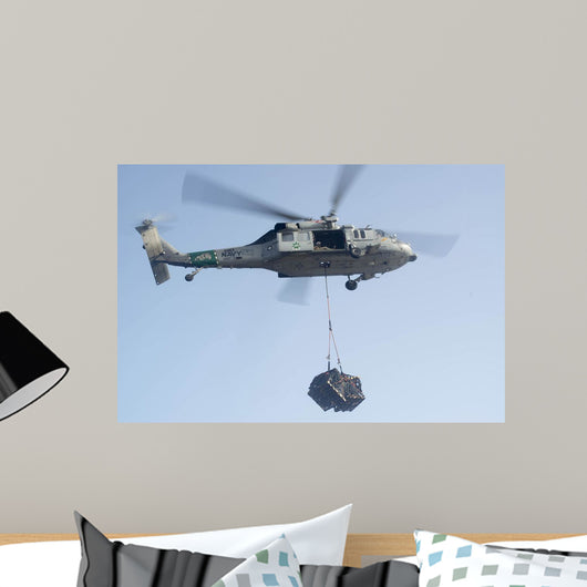 Mh-60s Knighthawk Delivers Cargo Wall Decal
