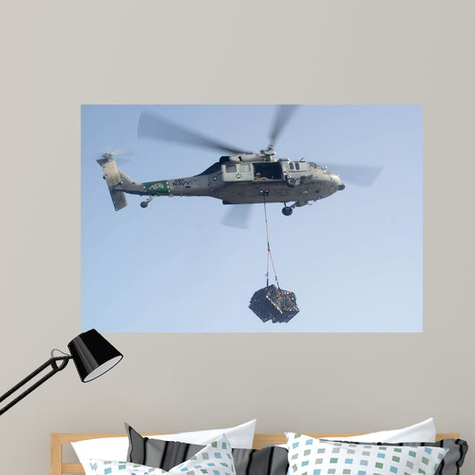 Mh-60s Knighthawk Delivers Cargo Wall Decal