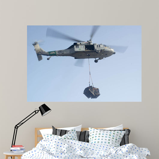 Mh-60s Knighthawk Delivers Cargo Wall Decal