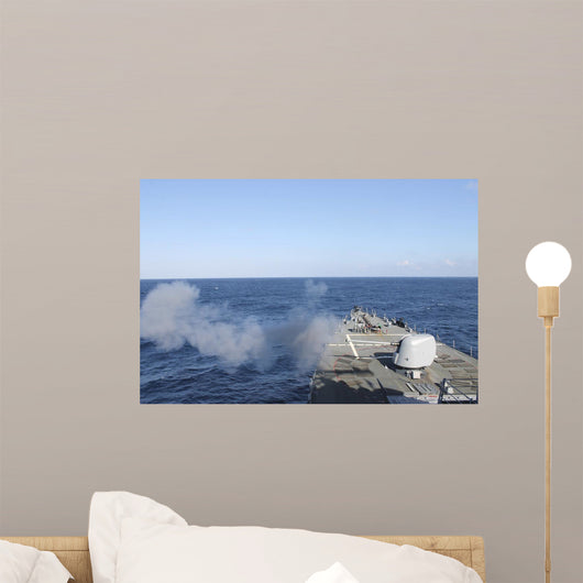 Uss Mahan Fires 5-inch Wall Decal