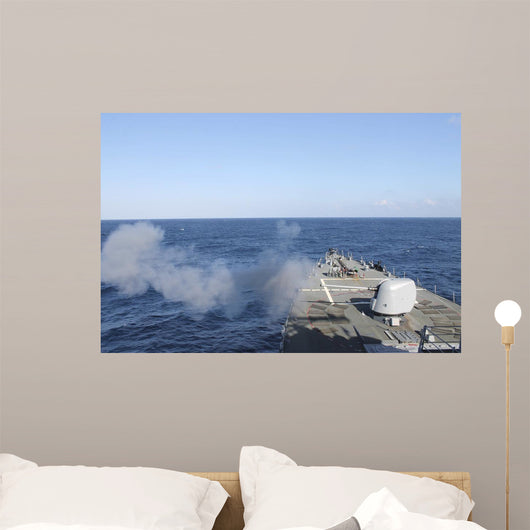 Uss Mahan Fires 5-inch Wall Decal