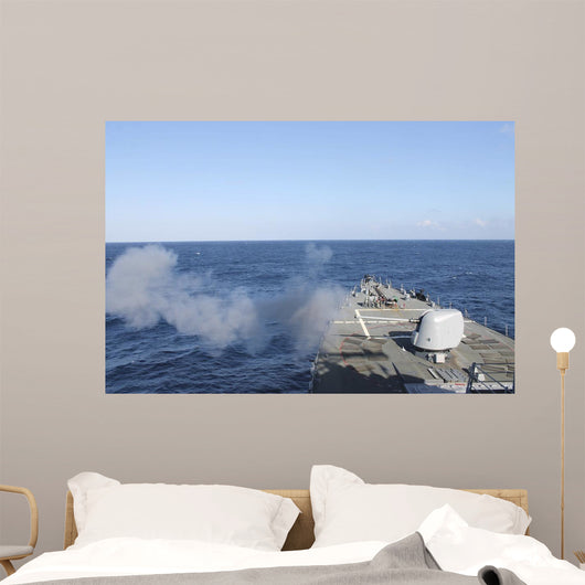 Uss Mahan Fires 5-inch Wall Decal