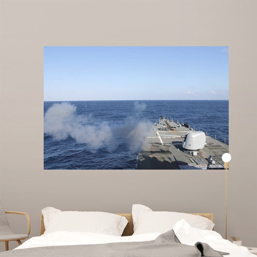 Uss Mahan Fires 5-inch Wall Decal