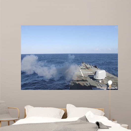 Uss Mahan Fires 5-inch Wall Decal