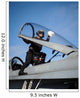 Airman Cleans Canopy F Wall Decal