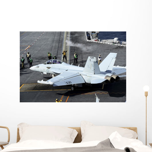 Ea-18b Growler Taxis onto Wall Decal
