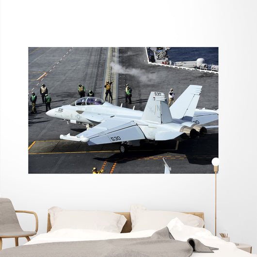 Ea-18b Growler Taxis onto Wall Decal