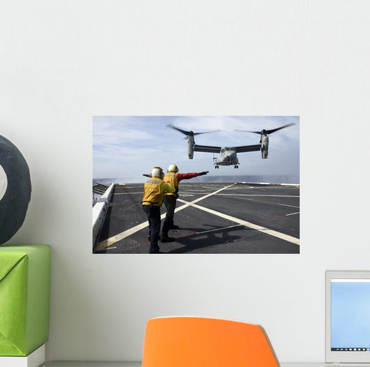 Sailors Give Mv-22 Osprey Wall Decal