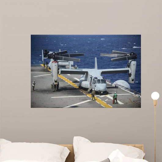 Sailors Secure Mv-22 Osprey Wall Decal