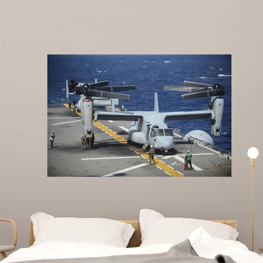 Sailors Secure Mv-22 Osprey Wall Decal