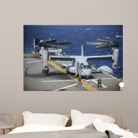 Sailors Secure Mv-22 Osprey Wall Decal
