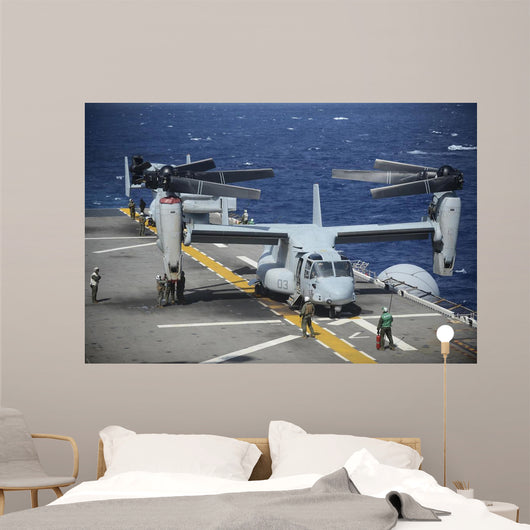 Sailors Secure Mv-22 Osprey Wall Decal