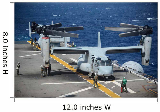 Sailors Secure Mv-22 Osprey Wall Decal