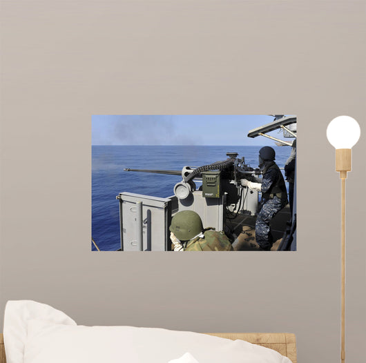 Aviation Ordnanceman Fires 25mm Wall Decal